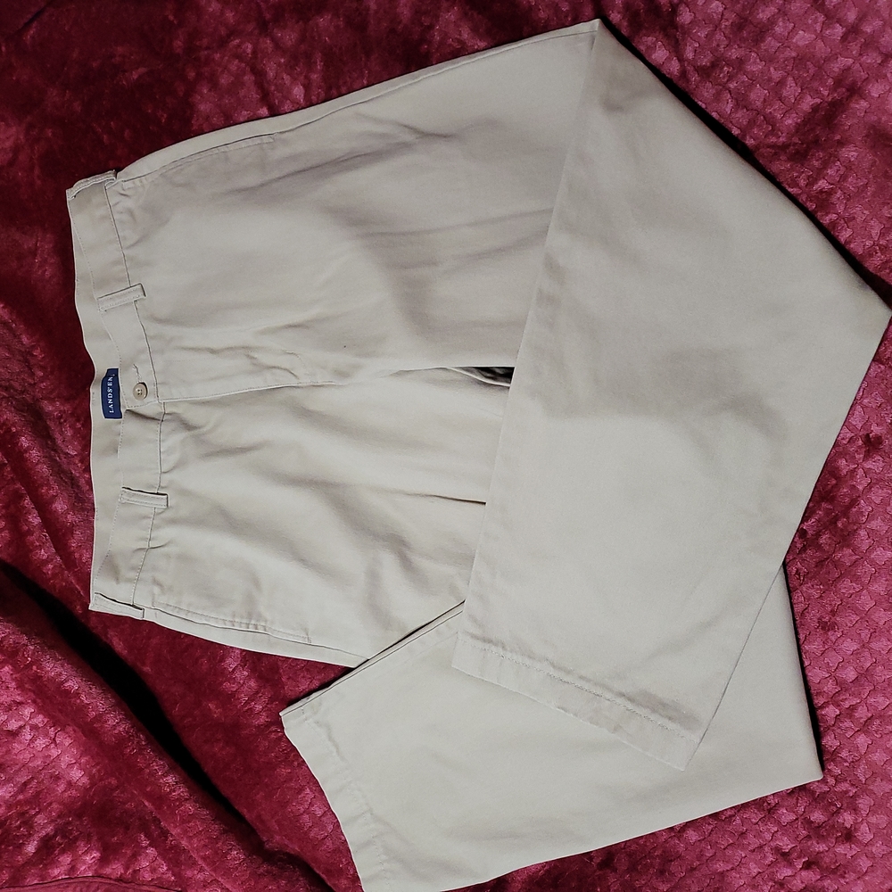 Land's End Tan Khakis Dress Pants